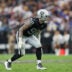 Oct 25, 2026; Paradise, Nevada, USA; Las Vegas Raiders defensive end Maxx Crosby (98) lines up before the snap during the second half against the Los Angeles Rams at Allegiant Stadium.