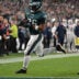 Oct 26, 2026; Philadelphia, Pennsylvania, USA; Philadelphia Eagles running back Saquon Barkley (26) scores a touchdown against the Dallas Cowboys at Lincoln Financial Field.