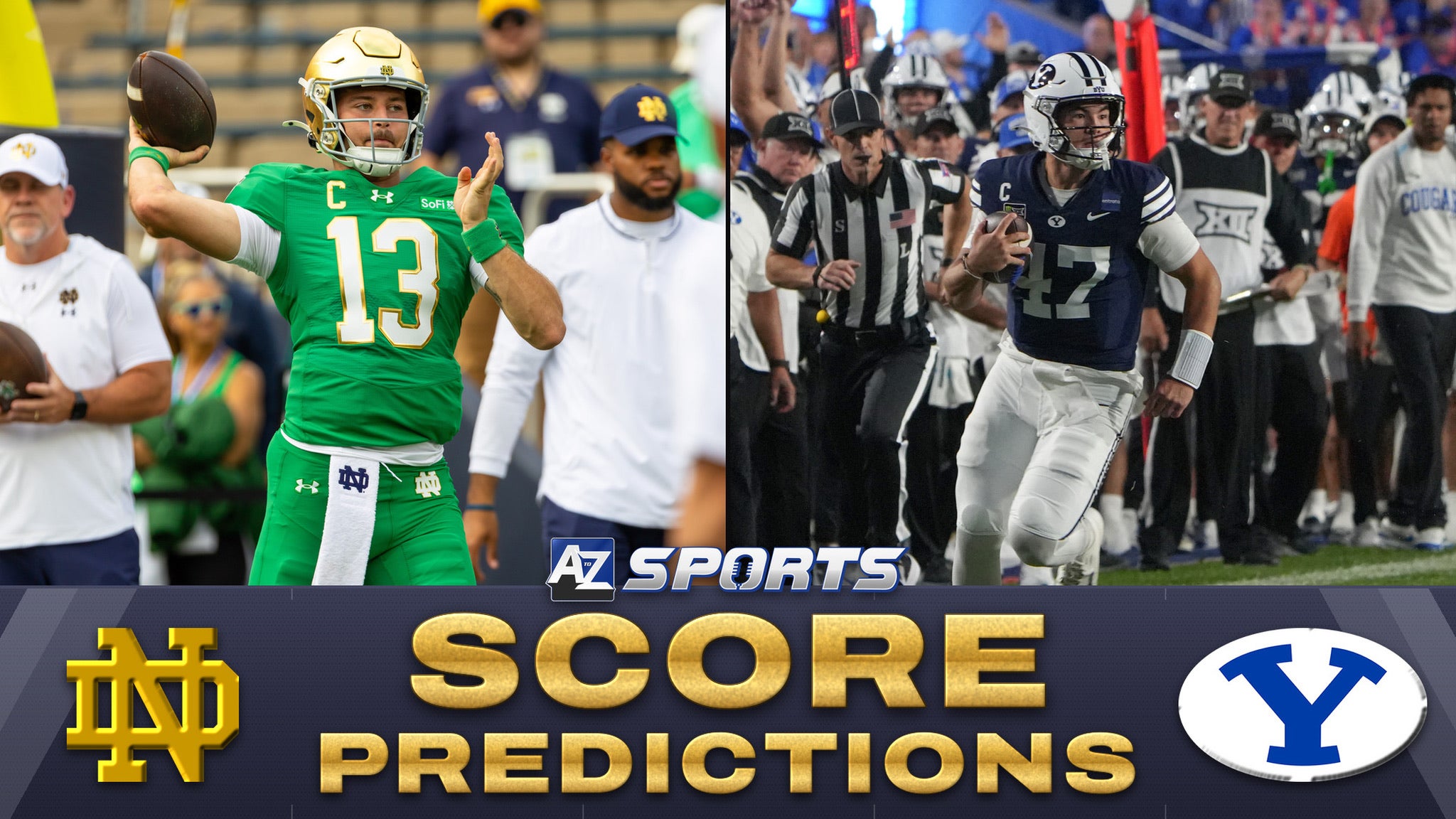 Notre Dame vs BYU score prediction