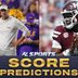 LSU vs Mississippi State score predictions