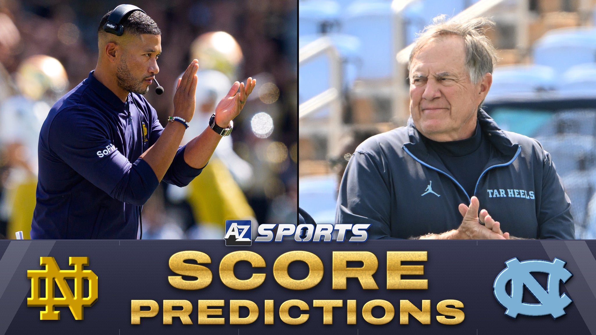 Notre Dame vs UNC score predictions