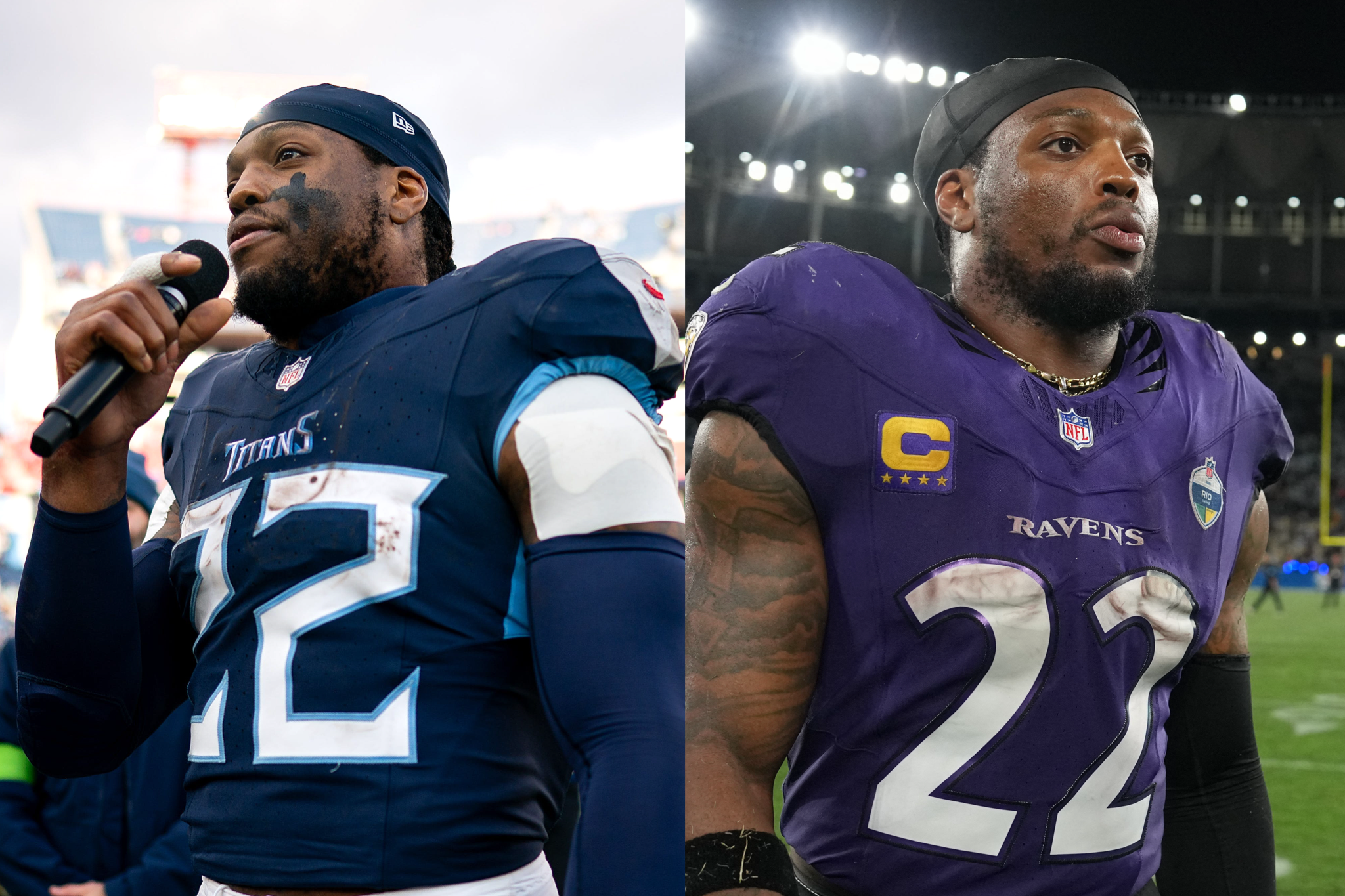Derrick Henry Tennessee Titans shipped out Baltimore Ravens