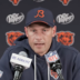 Chicago Bears head coach Ben Johnson addresses reporters following the team's win in Week 4.