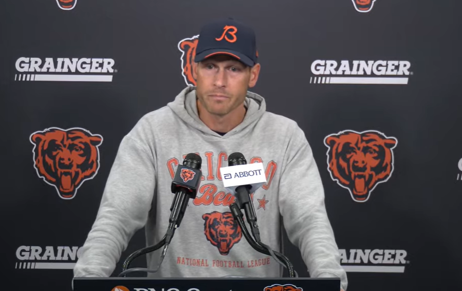 Chicago Bears head coach Ben Johnson speaks with reporters ahead of Week 5.
