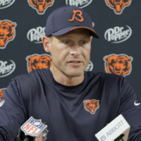Chicago Bears head coach Ben Johnson speaks with reporters following Week 5 loss.