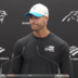 Carolina Panthers head coach Dave Canales speaks with reporters on Monday, Week 8.