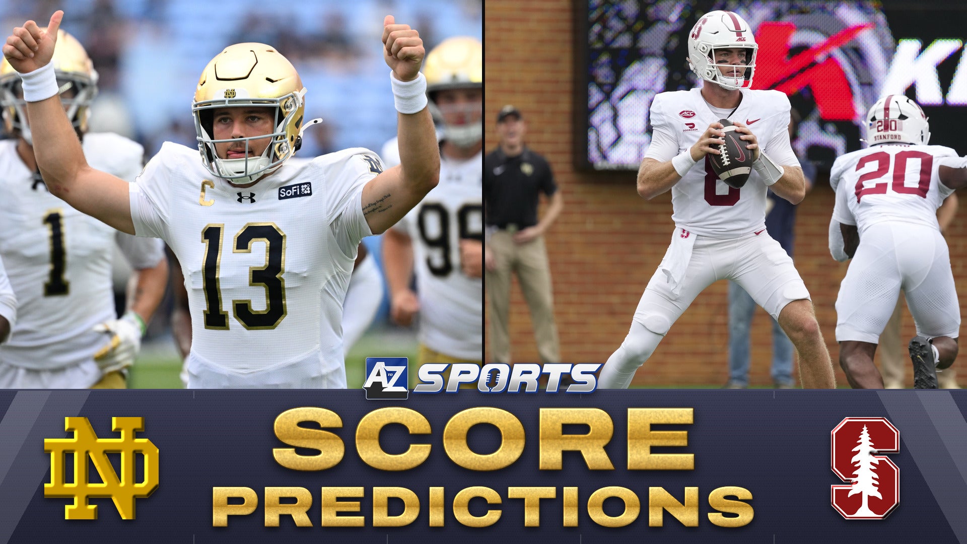 Notre Dame vs Stanford score prediction