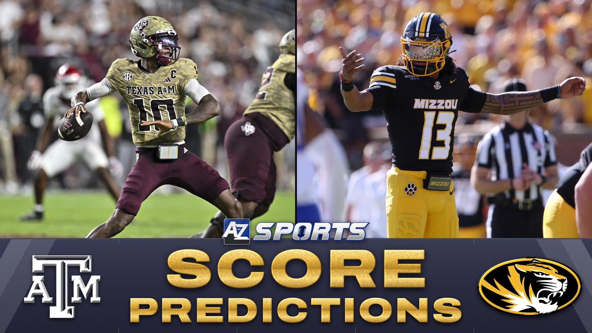 Texas A&M vs Missouri score predictions